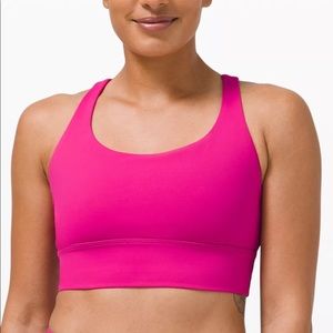 Lululemon Energy Bra Long-Line Ripened Raspberry Size 6 NWOT.